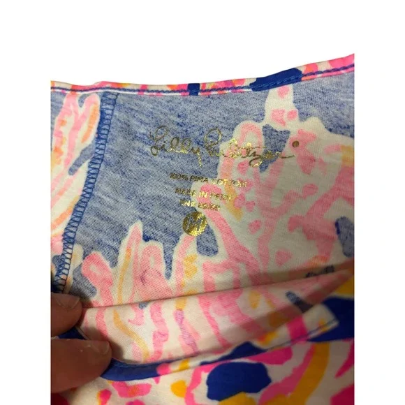 Lilly Pulitzer Marlowe‎ Brilliant Blue It's Electric Cotton Dress Size XS - Picture 3 of 10